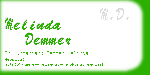 melinda demmer business card